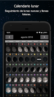 Екранна снимка на фазите на луната