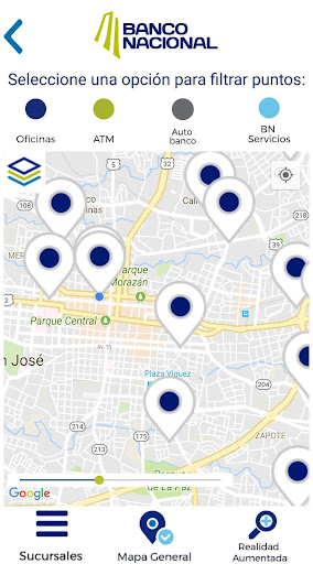 Android application BN Más Cerca de Usted screenshort