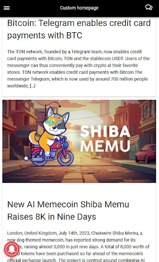 Bitcoin News Screen 3