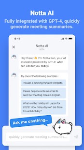 Notta Transcribe Audio to Text Screenshot