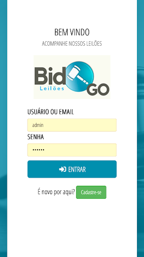 Bid GO - Leilões Screen 3