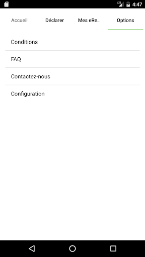 My eReport Screen 3