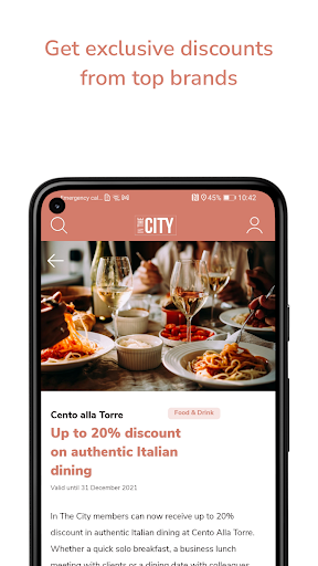 In The City App Screen 3