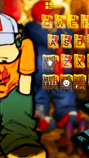 Skating Boy Graffiti Keyboard Screen 3