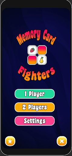 Android application Memory Card Fighters screenshort