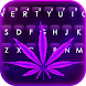 最新版、クールな Purple Neon Weed のテーマ - Androidアプリ