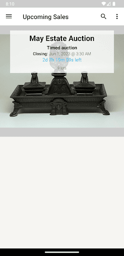 Android application The After Auction screenshort