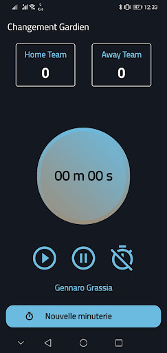 Android application Changement Gardien screenshort
