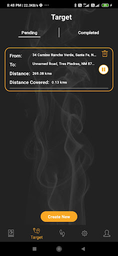StepCounter-Map tracking Screen 2