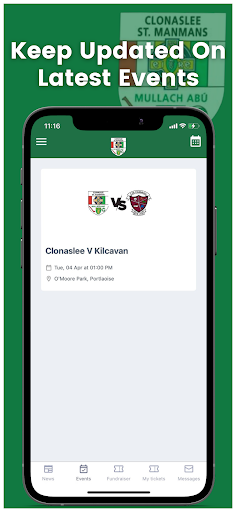 Clonaslee St. Manmans GAA Screen 3
