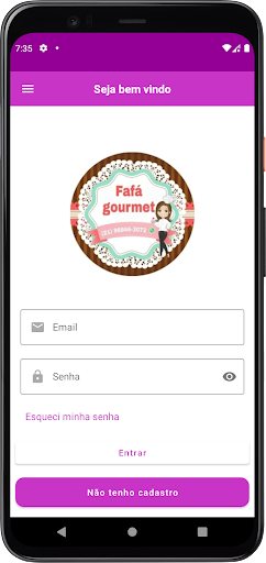 Android application Fafa Gourmet screenshort
