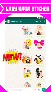 Captura de Pantalla 2 Lady Gaga Stickers for Whatsap android