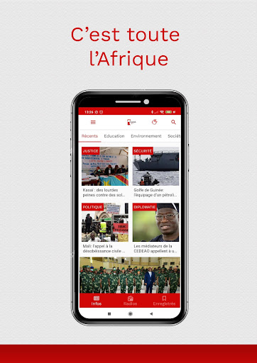 Android application LE JOURNAL.AFRICA - C'est Tout screenshort