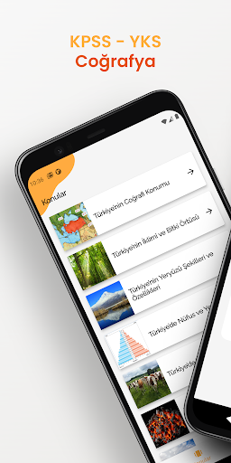 Android application Coğrafya Rehberi - KPSS, YKS screenshort