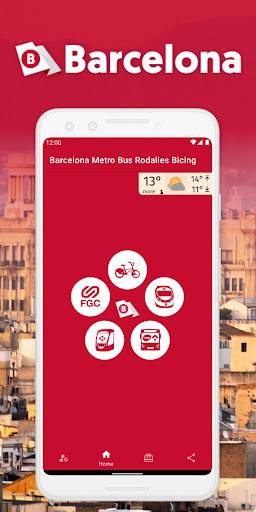Android application Barcelona Metro Bus Rodalies screenshort