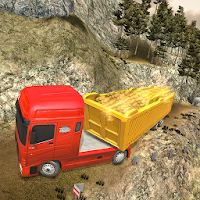 Off-Road Gold Transport Trailer Trucker 3D
