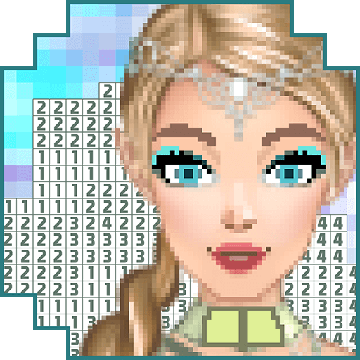 Elf Princess Pixel Art Coloring Game