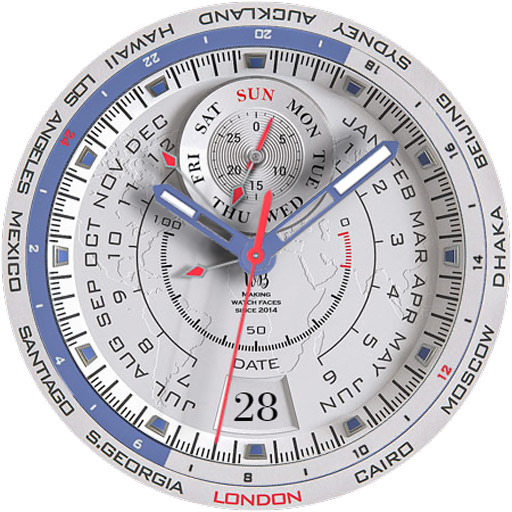 VOYAGER WorldTimer Watch Face Latest Icon