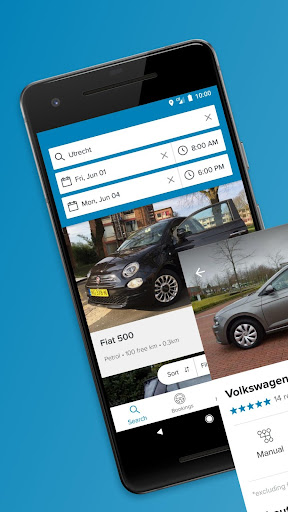 Android application SnappCar - Car sharing & vans screenshort
