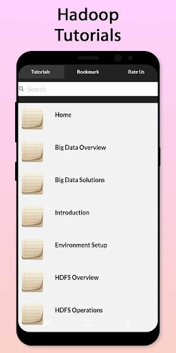 Android application Easy Hadoop Tutorial screenshort