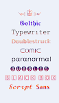 screenshot of Fonts - Fancy Fonts Art