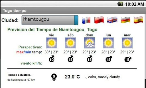 Météo Togo Screen 3