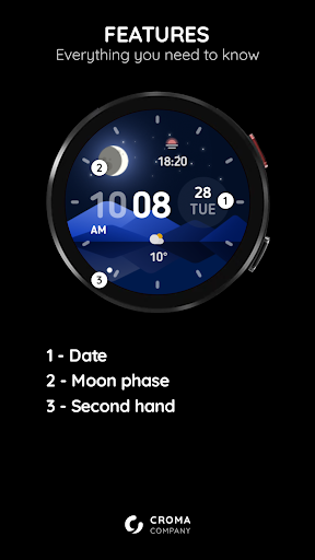 Stargazing Digital Watch Face Screen 2