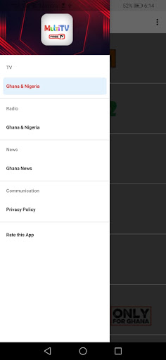 Android application Multi TV Ghana screenshort