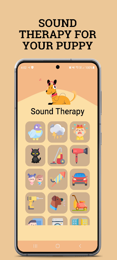 Android application Puppy & Dog Sound Therapy screenshort