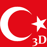 Türk Bayrağı 3D icon