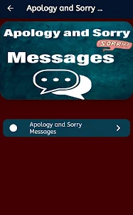 Apology and Sorry Messages