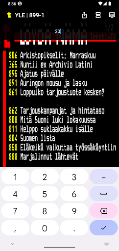 Teksti-TV (Suomi) Screen 2
