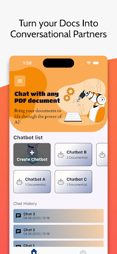 Android application PDF ChatUp - Chat with any PDF screenshort