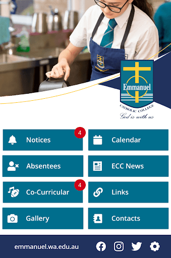 Android application Emmanuel Catholic College screenshort