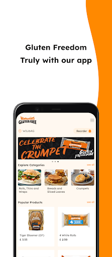 Android application Warburtons Gluten Free screenshort