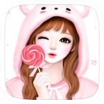 Cover Image of ダウンロード Pink Lovely Girl Theme 1.0.0 APK