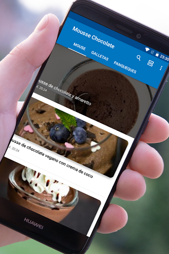 Android application Mousse de Chocolate screenshort