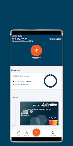 Android application Banco Atlántico Ahorro y Créd screenshort