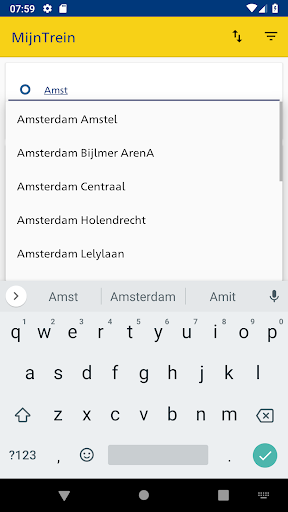 MyTrain Screen 3