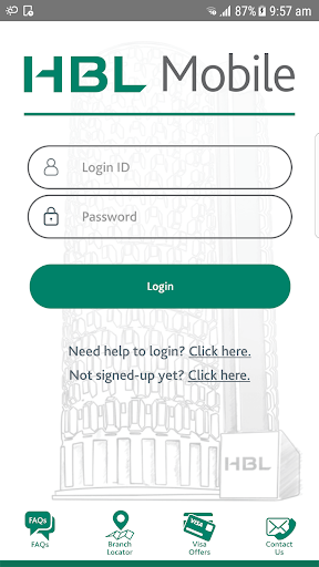 Android application HBL Mobile (UAE) screenshort