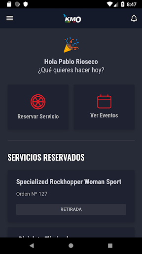 Android application Kilometro Cero screenshort
