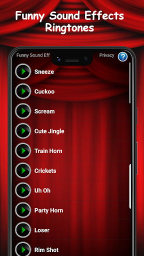 Android application Funny Sound Effects Ringtones screenshort