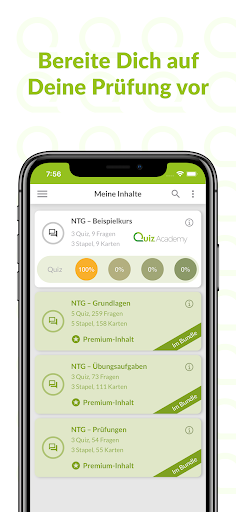 Android application NTG Trainer Basisqualifikation screenshort