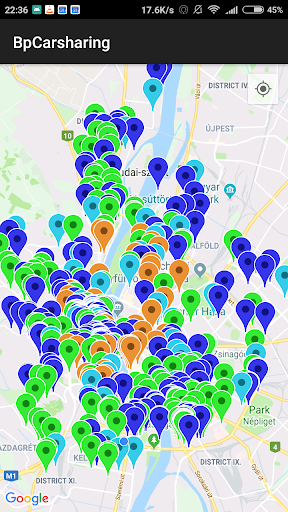 Android application BpCarsharing screenshort