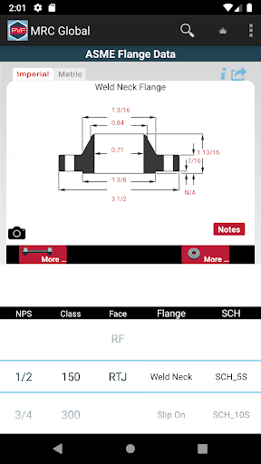 MRC Global PVF Mobile Handbook Screen 3