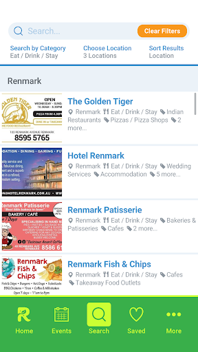 Riverland App Screen 2