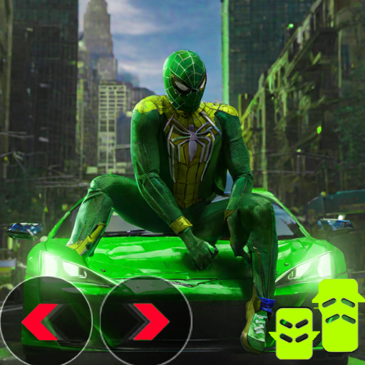 Spider car drive fast logo