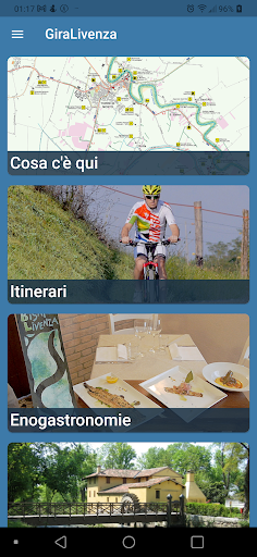 Android application GiraLivenza screenshort
