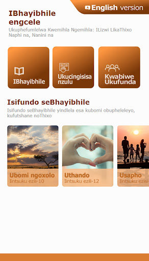 Android application Xhosa and English Bible(By JW) screenshort