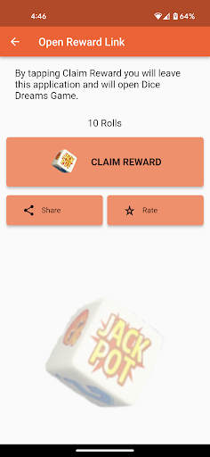 Dice Dreams Rolls Rewards Screen 2